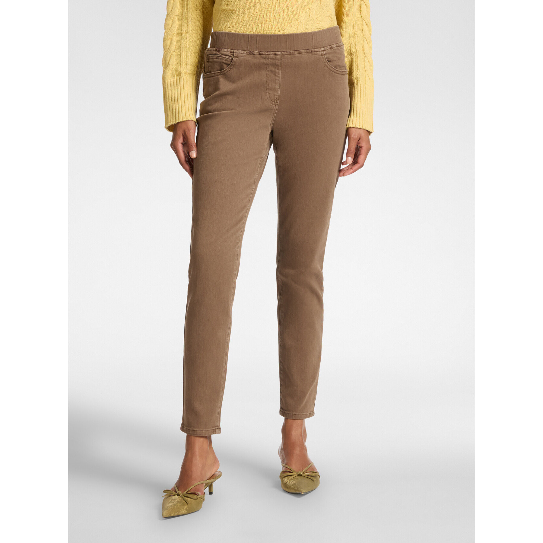 Elena Mirò - Jeggings - Marrón