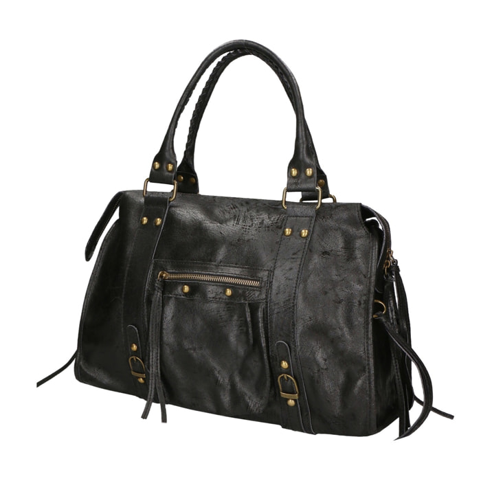 Borsa a spalla da donna - Modello Clara - Vera pelle - 41.0 x 28.0 x 13.0 cm