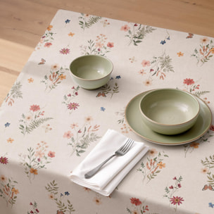 Mantel antimanchas RAMILLETE MULTICOLOR - 100% algodón