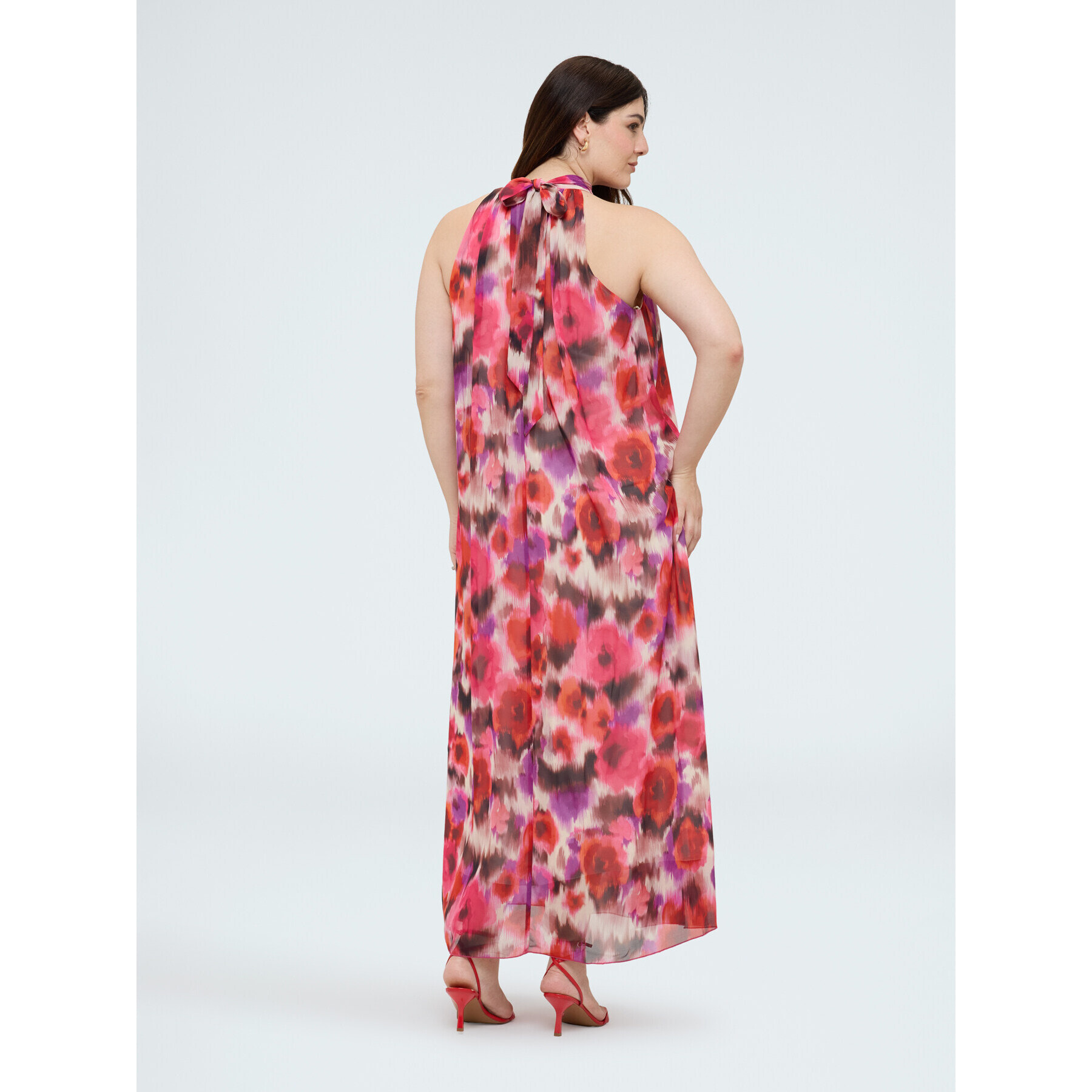 Fiorella Rubino - Vestido largo Free estampado floral - Fuchsia