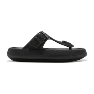 Sandalias Hebilla Negro B&W