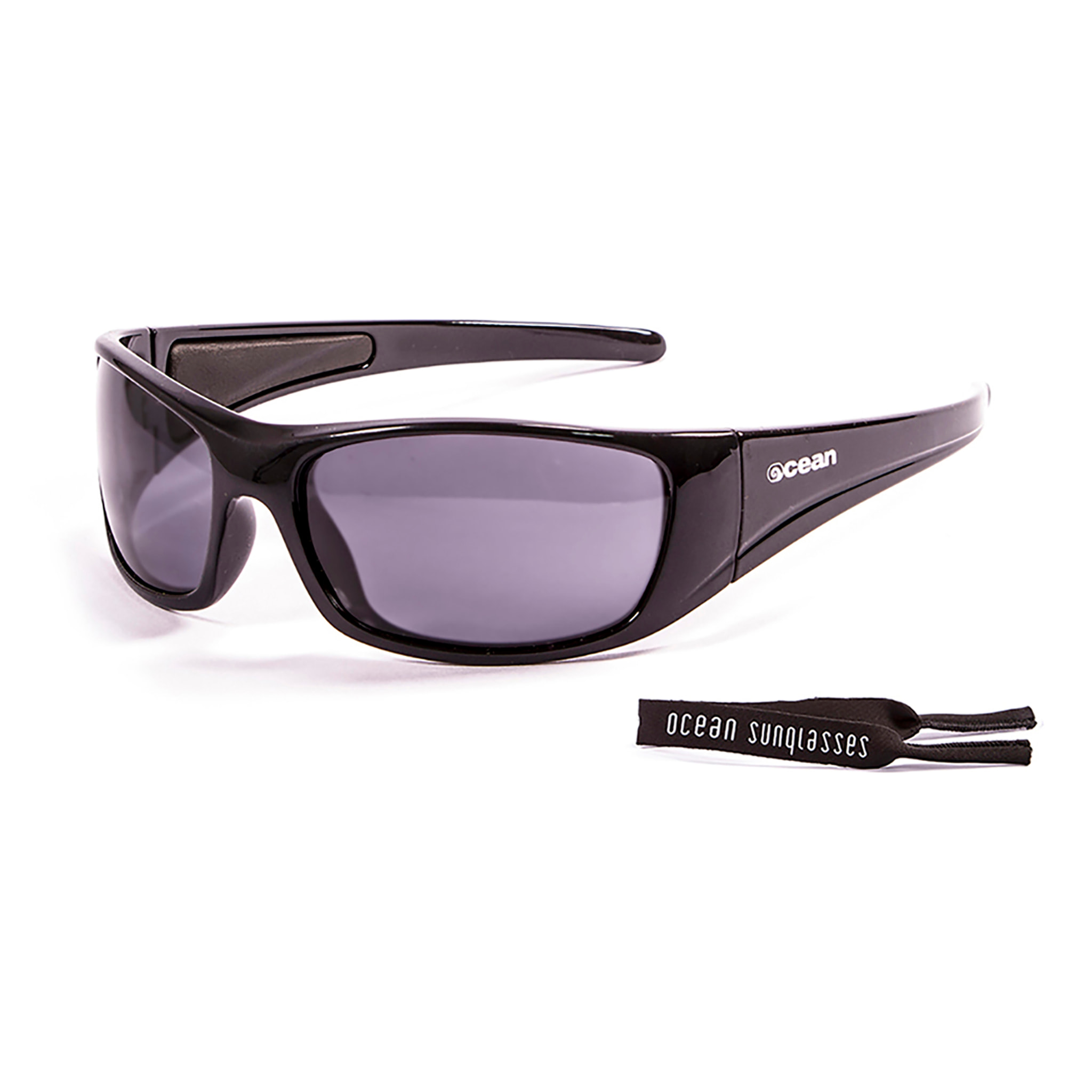 Gafas de deportes acuáticos OCEAN BERMUDA - Negro brillante / Ahumada