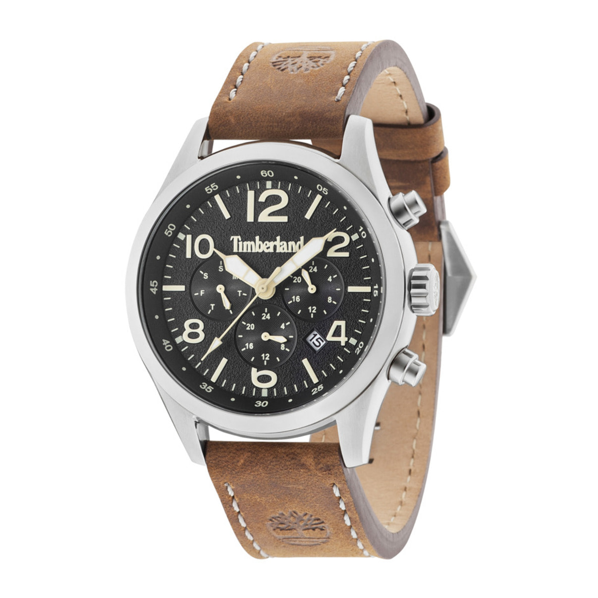Reloj Timberland 15249JS-02 Hombre Analogico Cuarzo con Correa de Cuero