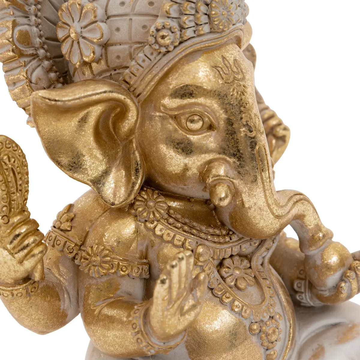 Statue Ganesh déco Shanti H.13cm résine assorti