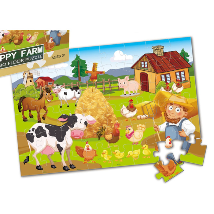PUZLE DE 48 PIEZAS: LA GRANJA FELIZ