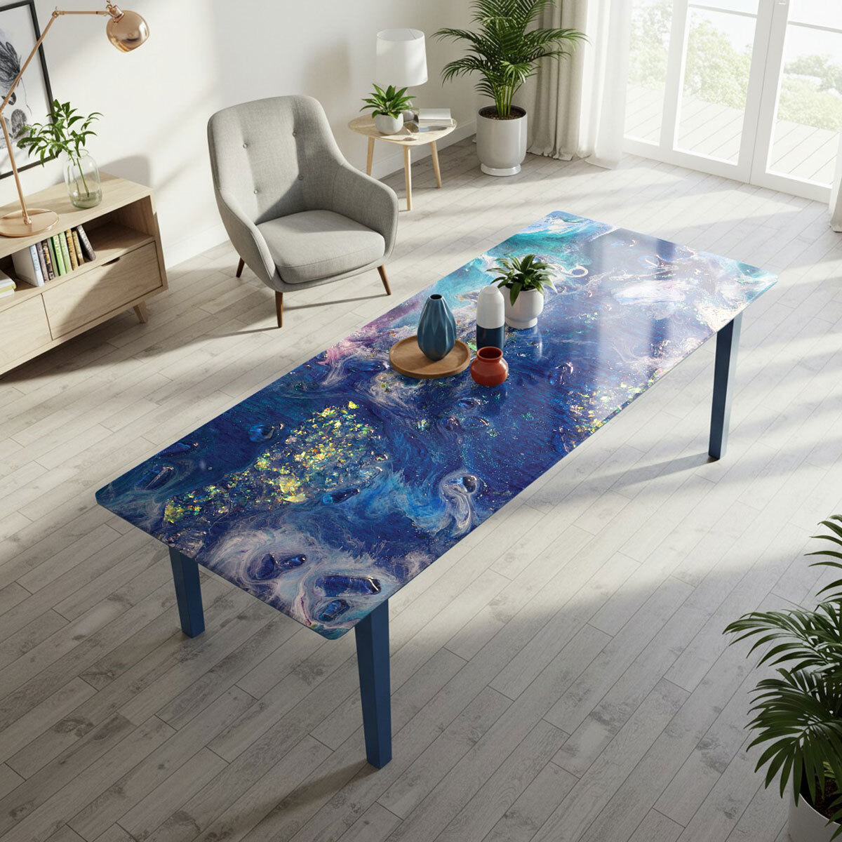 Rouleau revêtement adhésif imperméable - Sticker lavable plan de travail - ÉPOXY TIKAL