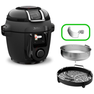 Cookeo MOULINEX Multicuiseur Airfryer Cookeo Infinity avec pale Noir CE9828F0 20 modes de cuisson, 6,5 L