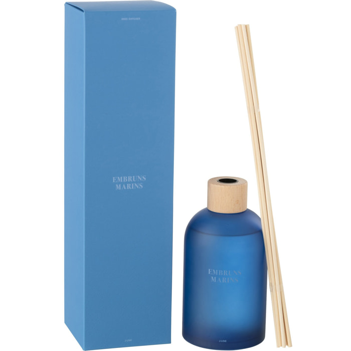 J-Line Bâtonnets parfumés Accords Essentiels - Embruns Marins - bleu -  550ml