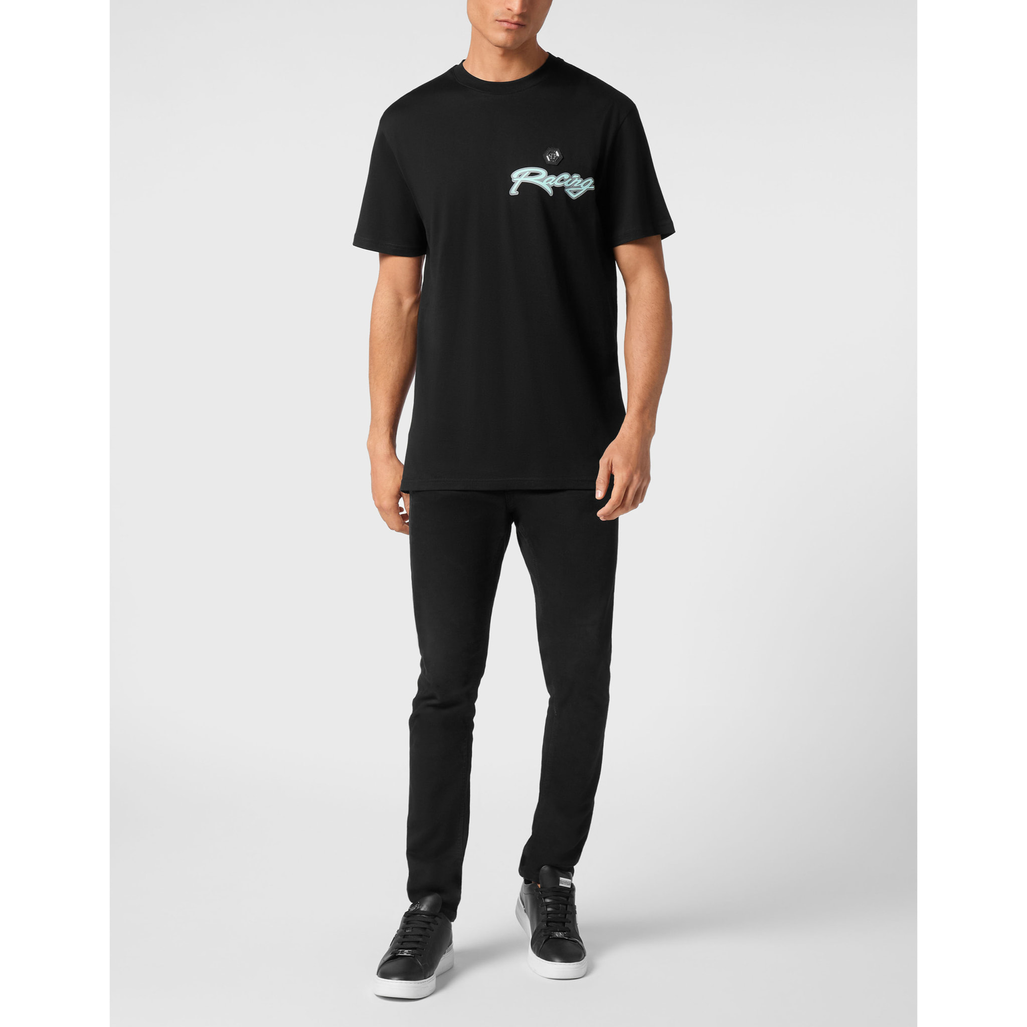 PHILIPP PLEIN T-Shirt Round Neck HEXAGON