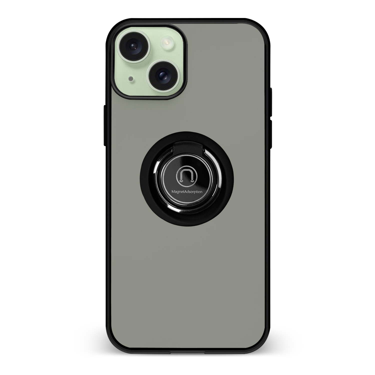 Custodia anti-shock ibrida Clampstand per 13 / 14. Anello di bloccaggio pieghevole + modalità stand.