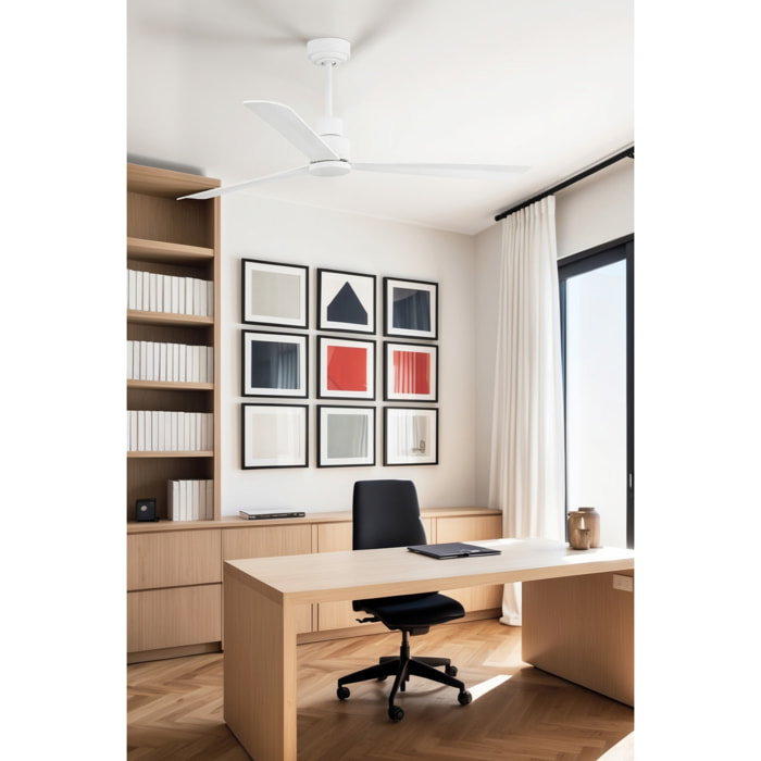 NASSAU M Ventilador de techo blanco