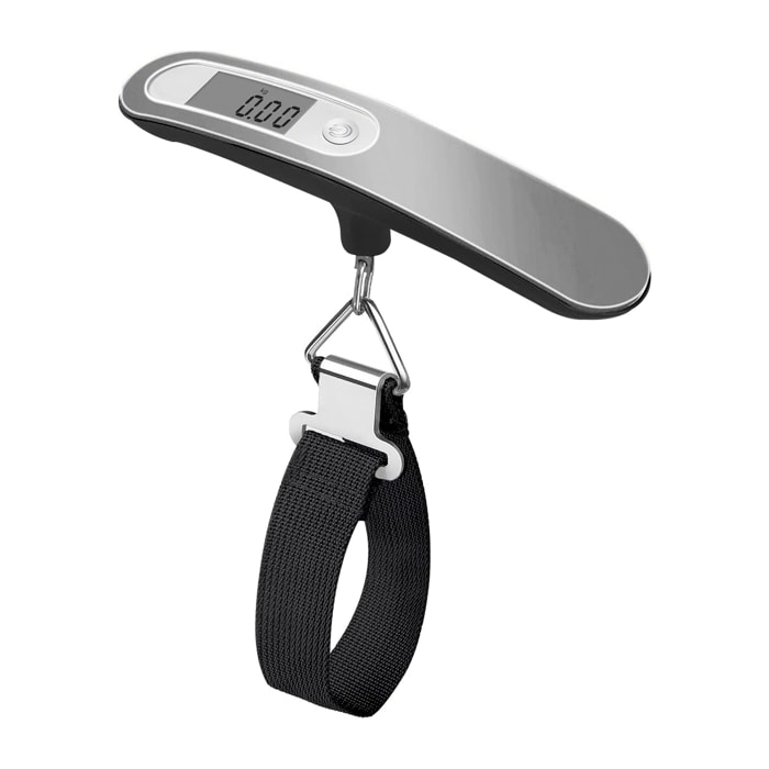 Bilancia digitale portatile per valigie e bagagli. Fino a 50kg.