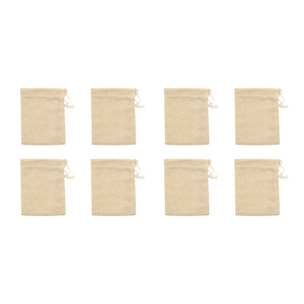 Ensemble de 8 sachets réemployables pour thé ou infusion Fackelmann