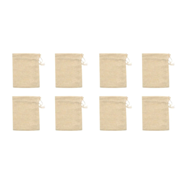 Ensemble de 8 sachets réemployables pour thé ou infusion Fackelmann