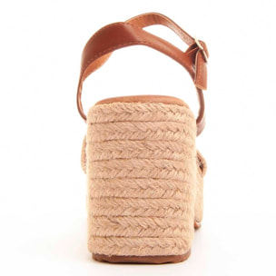 Sandalias de Tacón - Beige - Altura: 7 cm