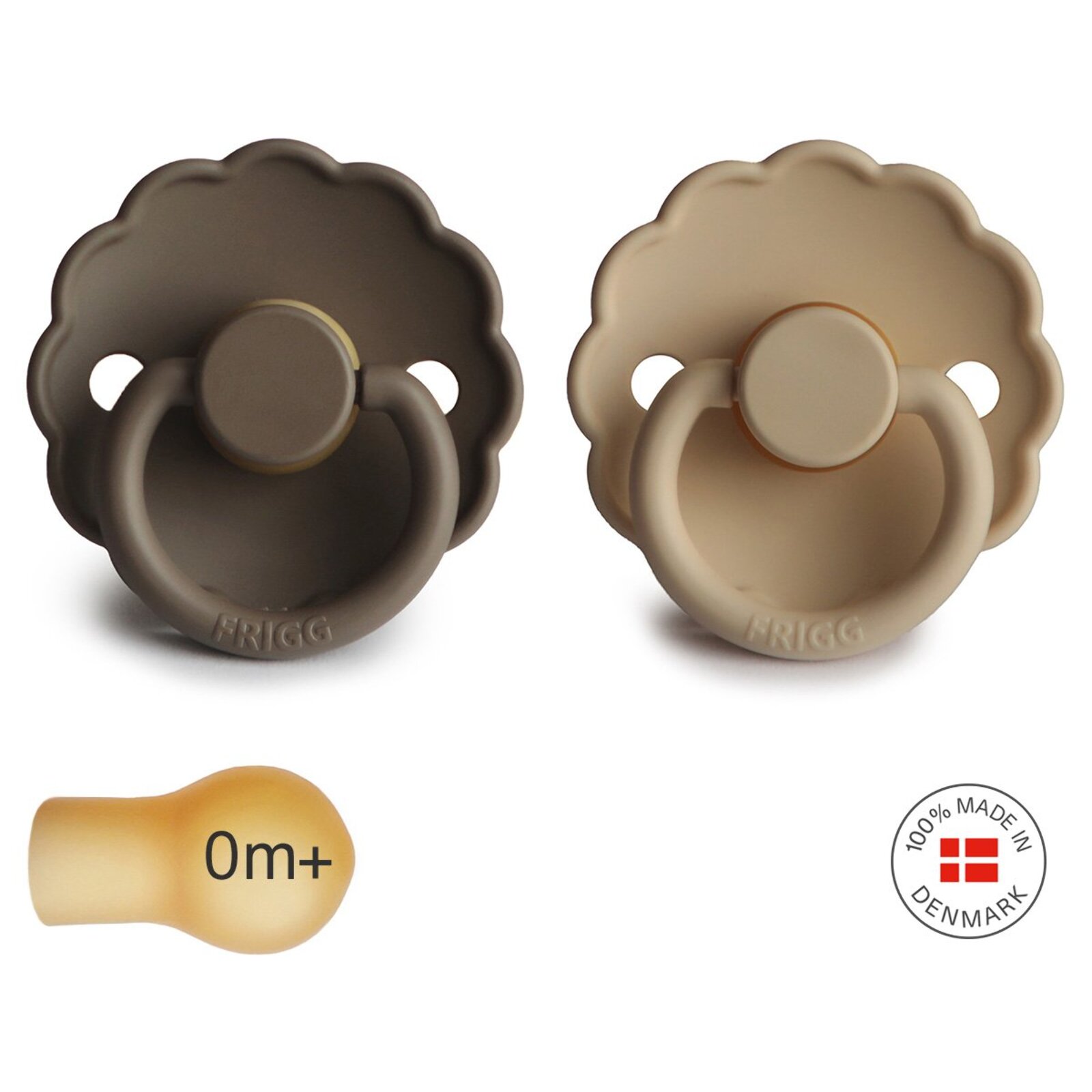 Frigg Pack 2 Chupetes Block Latex Daisy