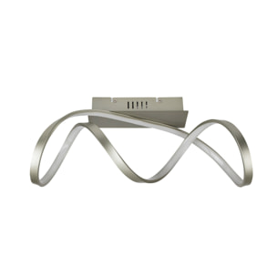 FORLIGHT Plafón LED 17.6W Blanco Neutro - 4000K Gris Merengo para Interior Techo para Dormitorio, Salón