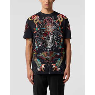 PHILIPP PLEIN Round Neck T-Shirt Tattoo Stones