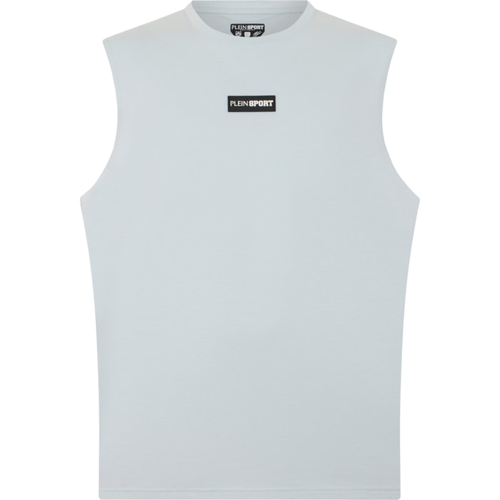 PLEIN SPORT Slub Cotton Tanktop