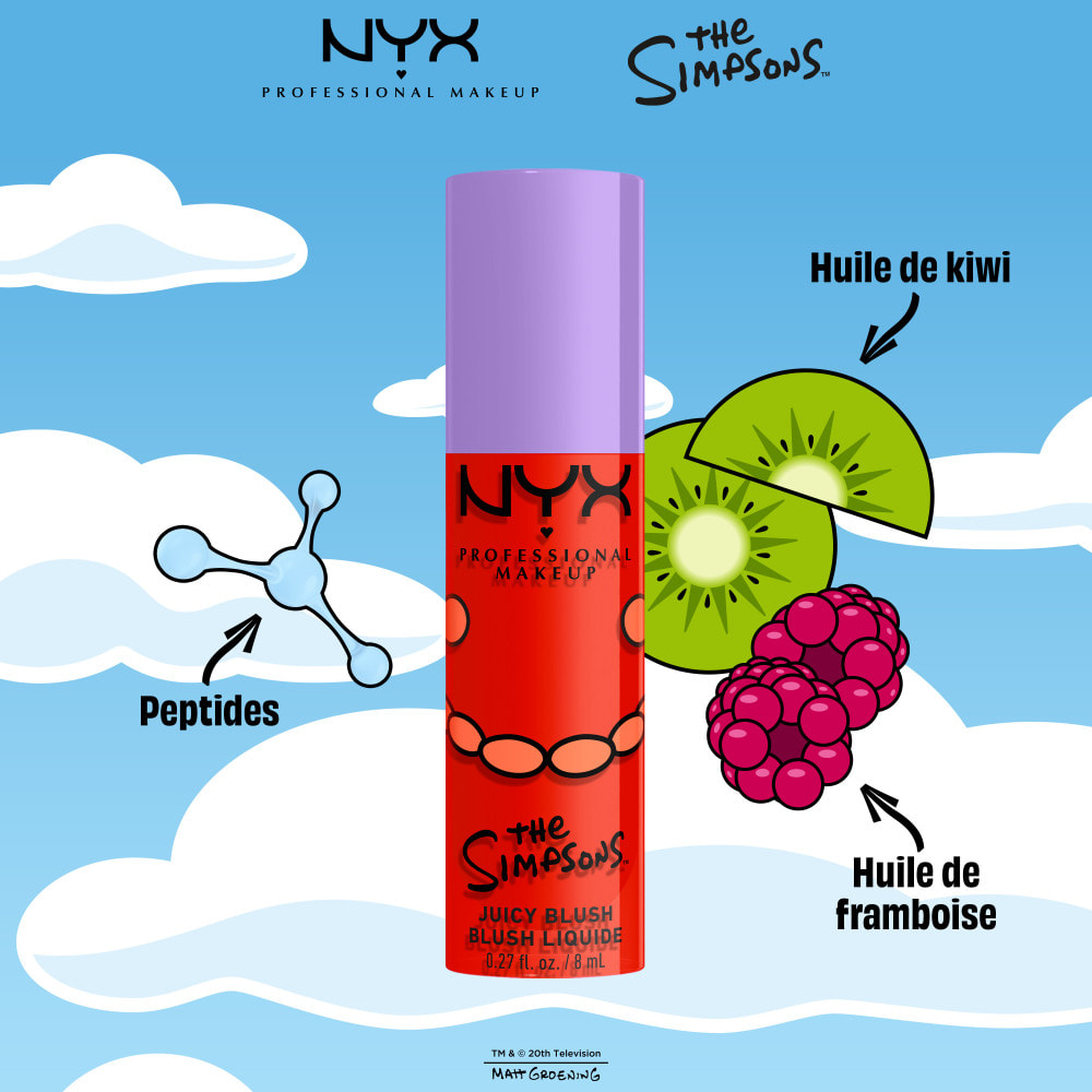 NYX Professional Makeup Collection Limitée The Simpsons Fat Cheeks Blush SNARKY SCARLET