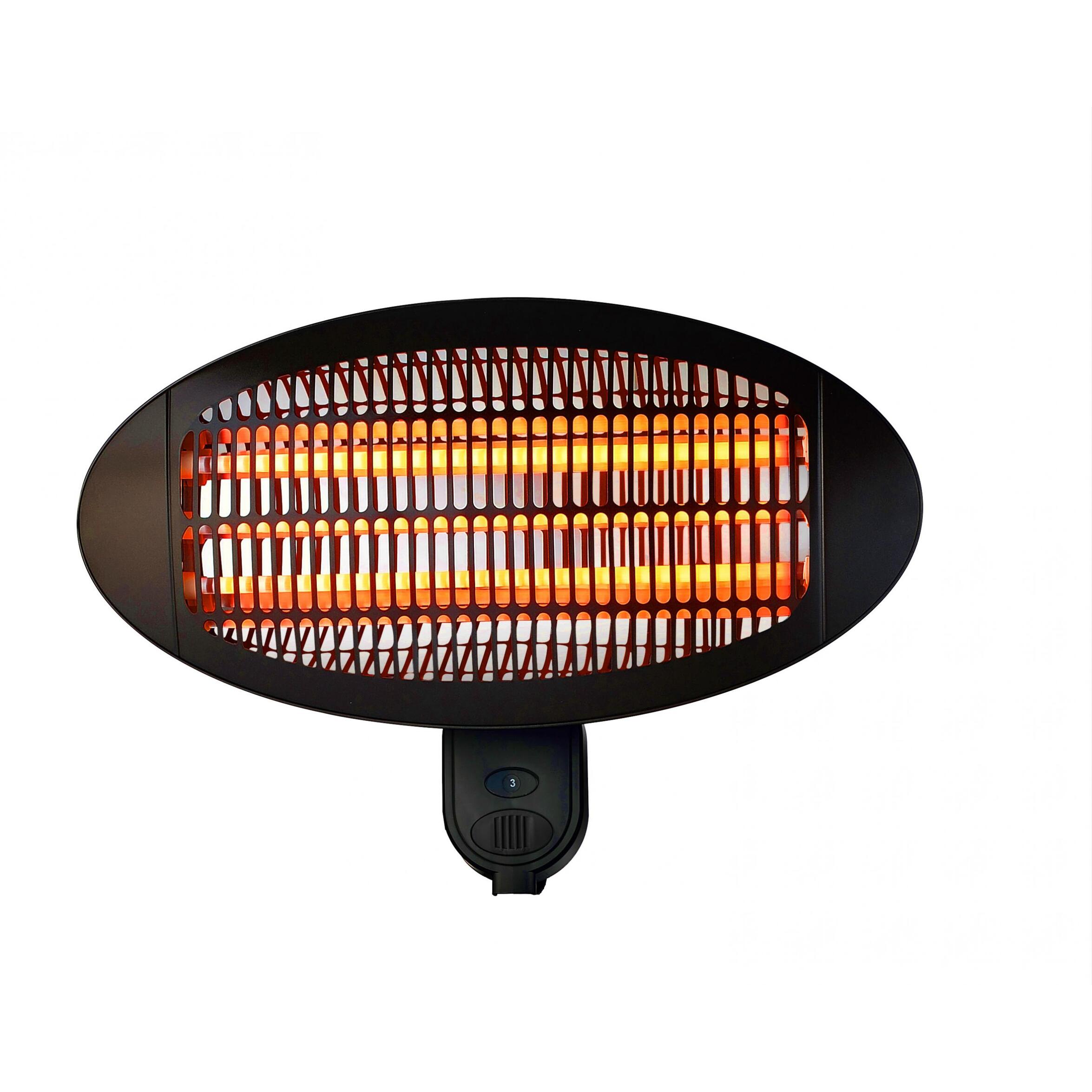 Calefactor halógeno exterior 3 potencias HEATY EX2000 WALL PURLINE