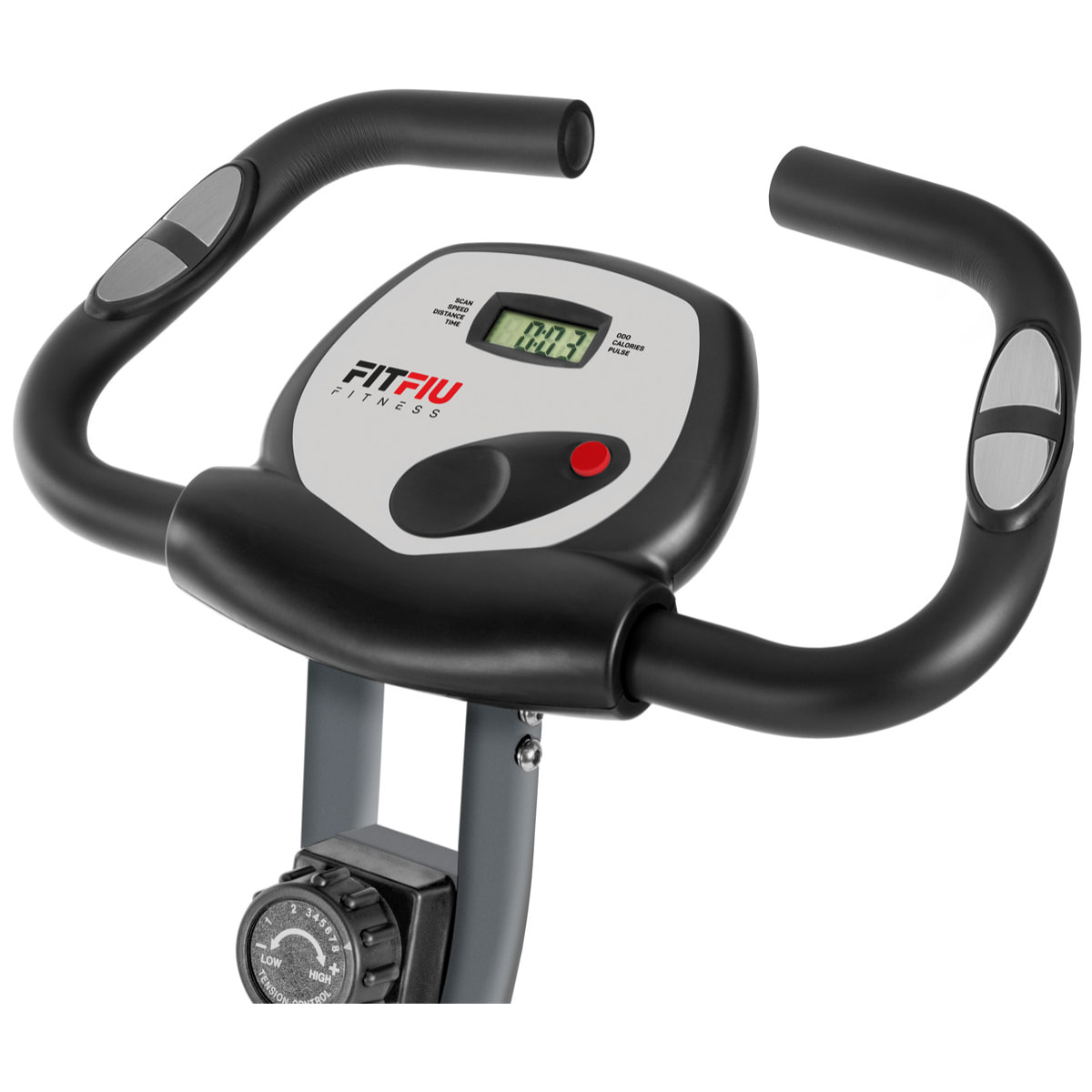 Bicicleta estática plegable FITFIU volante 8kg pulsómetro y respaldo