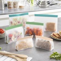 Set di 6 sacchetti ermetici riutilizzabili Zags - trasparente - ABS