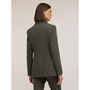 Motivi - Blazer monopetto in punto milano - Verde militare