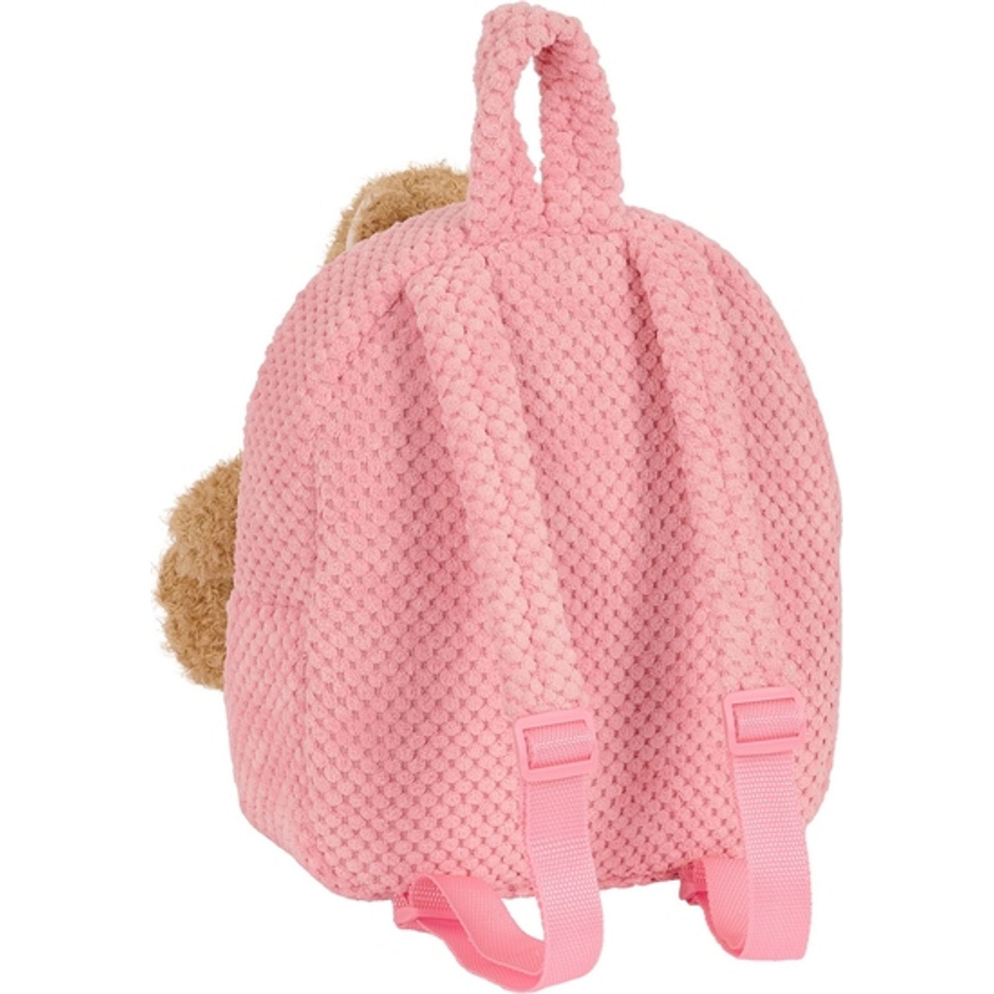Mochila preescolar con osito safta rosa