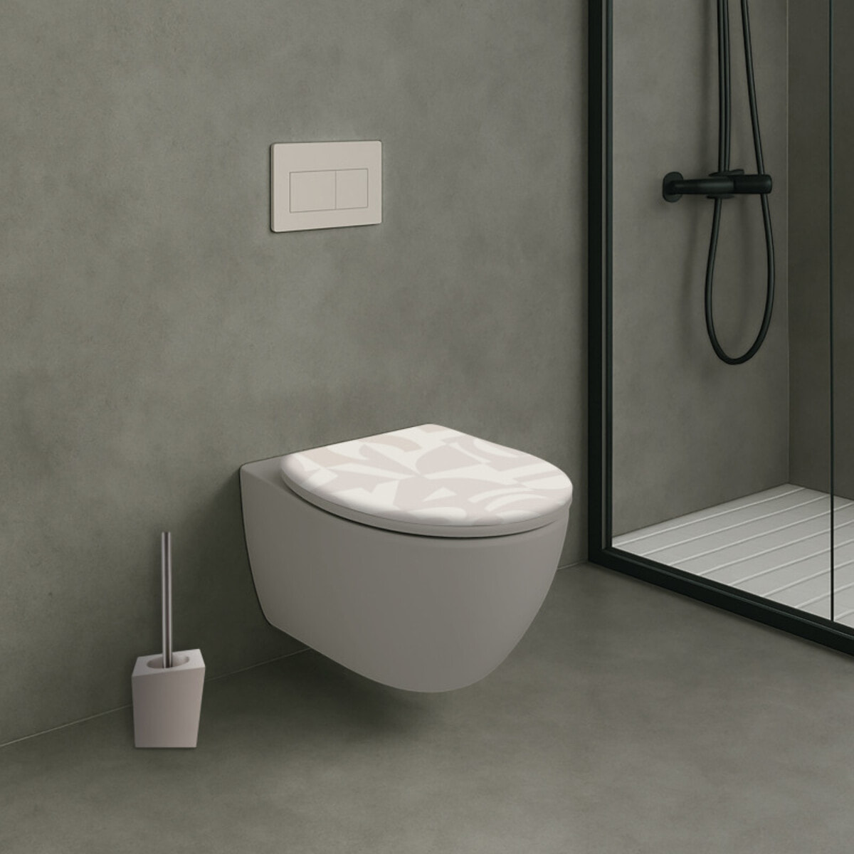 Abattant wc MDF LYNDSEY - Charnières Inox MSV