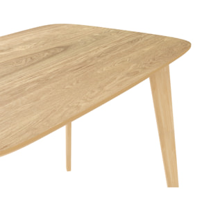 Table rectangulaire 4 personnes en bois clair 120 cm - Oman