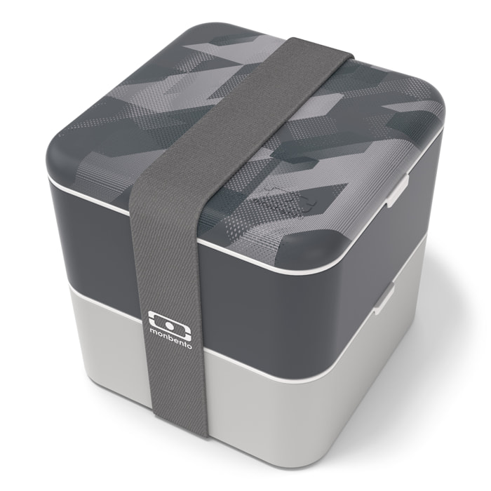 Lunch box 2 compartiments Square 1,7L Made in France  Dimensions