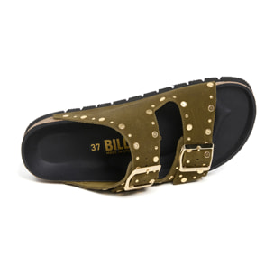 Sandalia Plataforma Kaki Mujer BILLOWY CAQUI