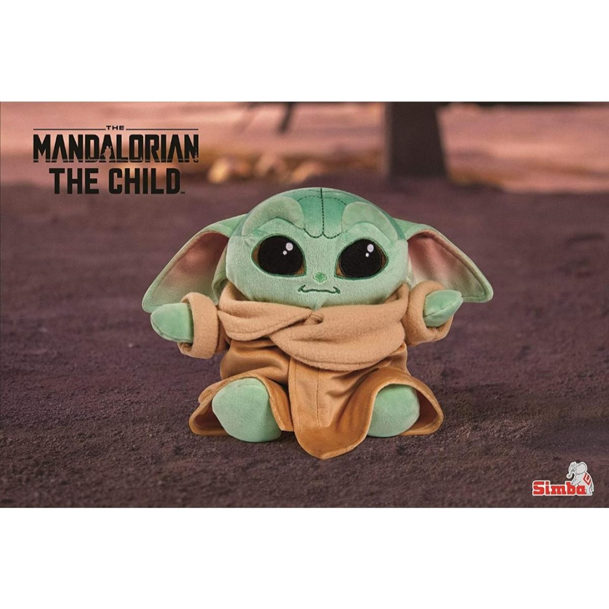 Peluche 25cm The Child Baby Yoda Star Wars Mandalorian unisex SimbaToys Multicolor