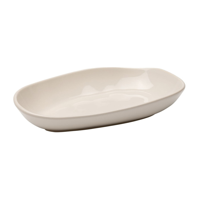 Assiettes creuses Organic 25cm crème set de 4 Kare Design