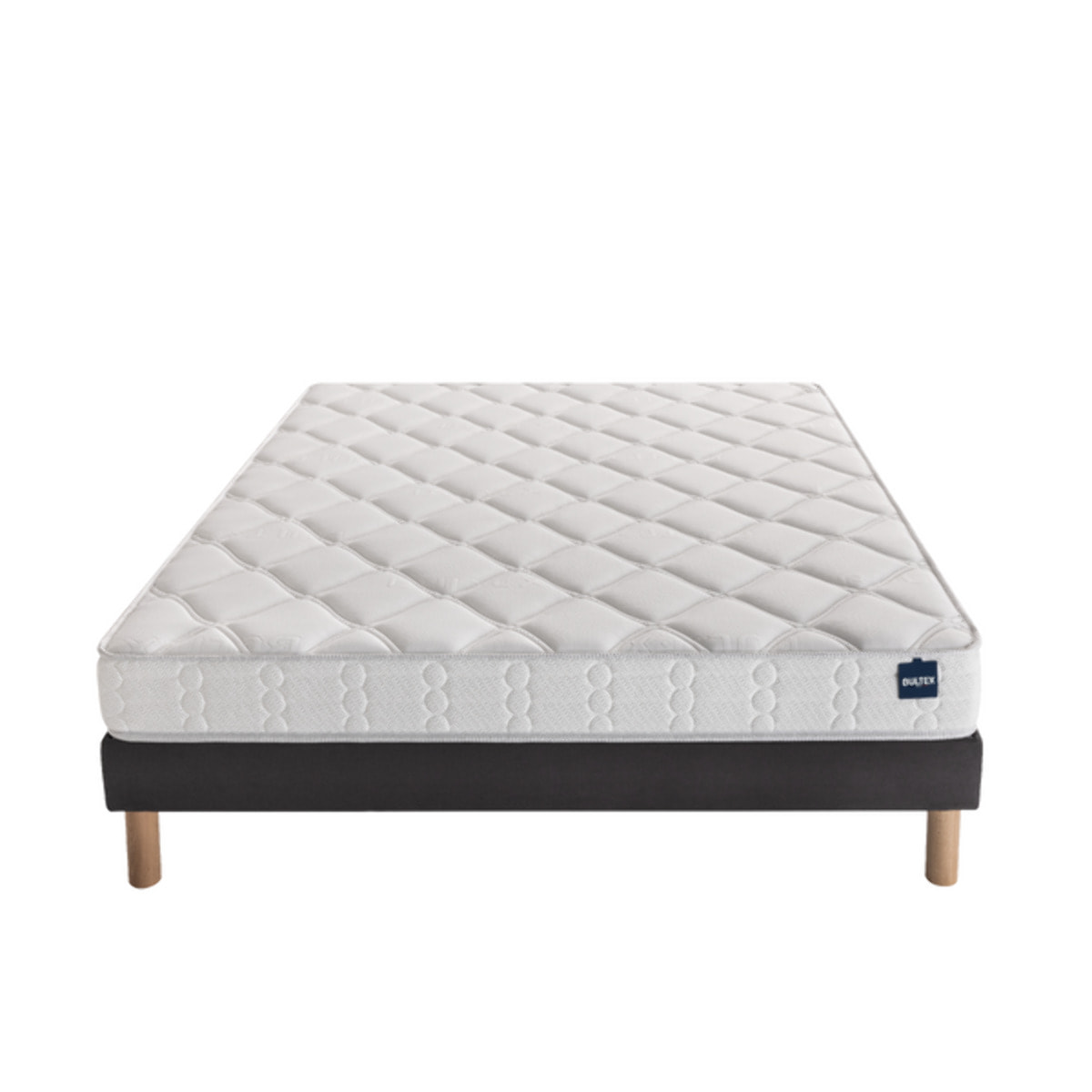 Ensemble SINGULAR 2 places|H 18 cm avec sommier ferme|confort ferme