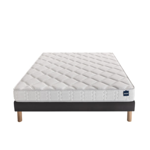 Ensemble SINGULAR 2 places|H 18 cm avec sommier ferme|confort ferme