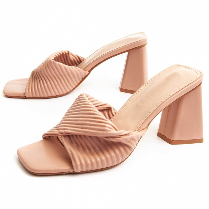 Sandalias de Tacón - Rosa - Altura: 8 cm