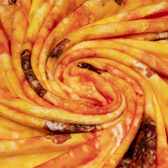 Coperta calda in flanella, 120cm design Pizza