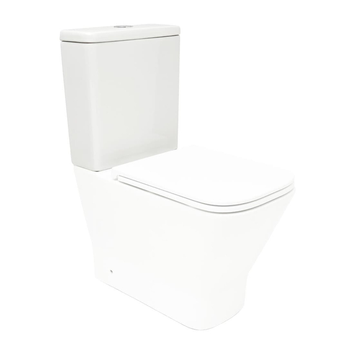 B-Way réservoir de chasse en céramique pour WC à poser avec couvercle, sans armature, blanc (SAT2168CL)
