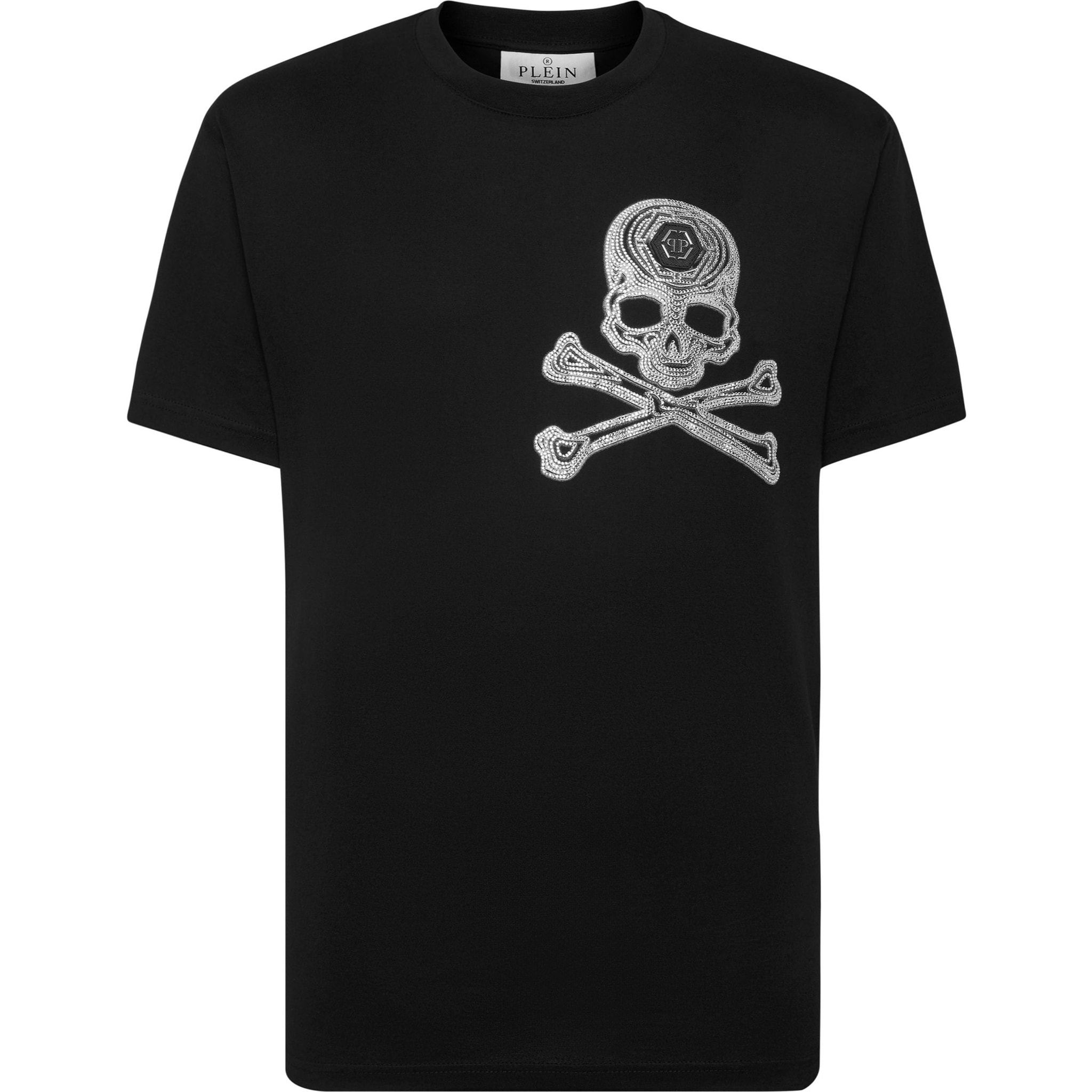 PHILIPP PLEIN T-Shirt Round Neck SKULL&BONES