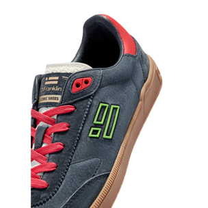 Zapatillas Bajas de Hombre Rebel Suede Azul Marino / Rojo