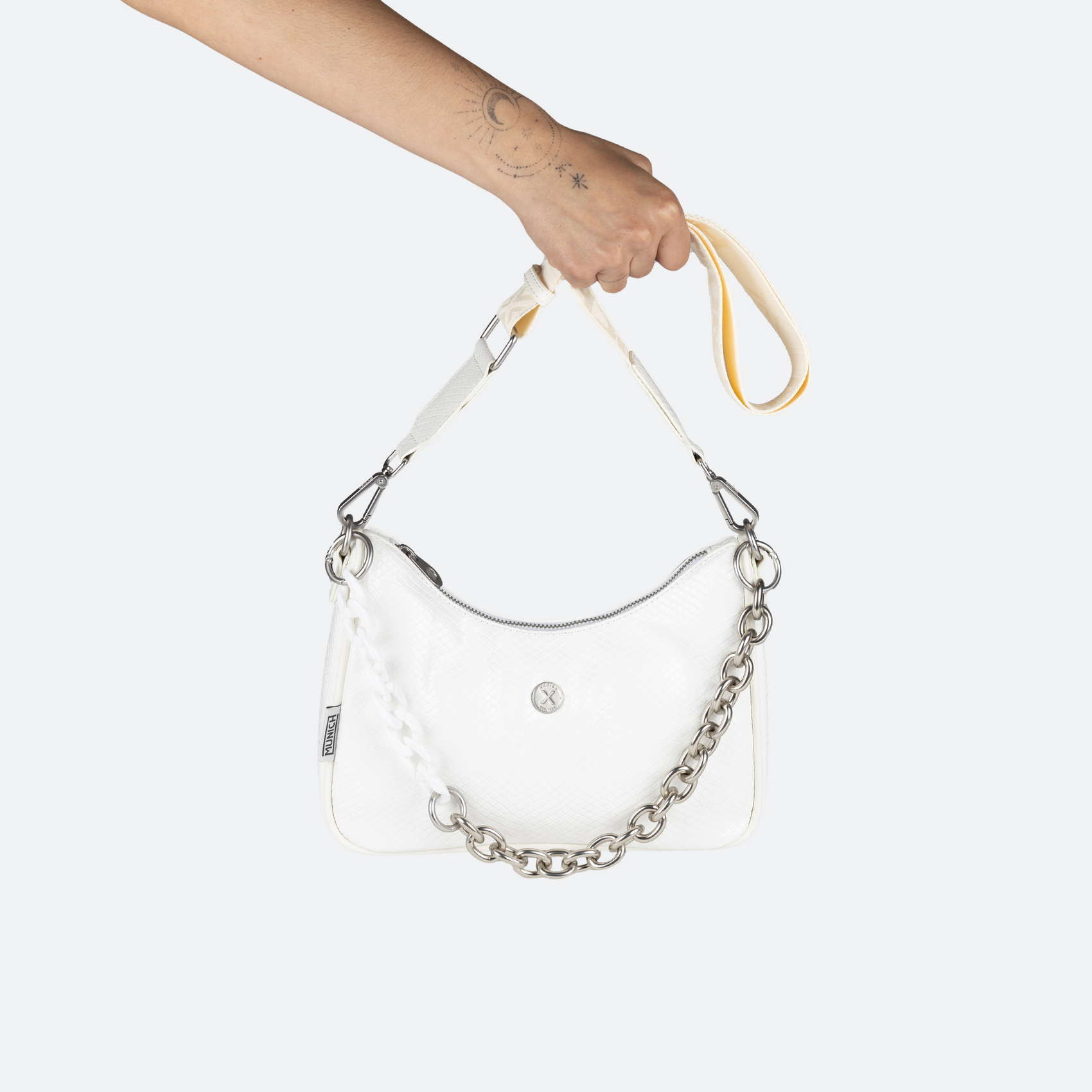 BOLSO SPLASH CROSSBODY BAGUETTE WHITE