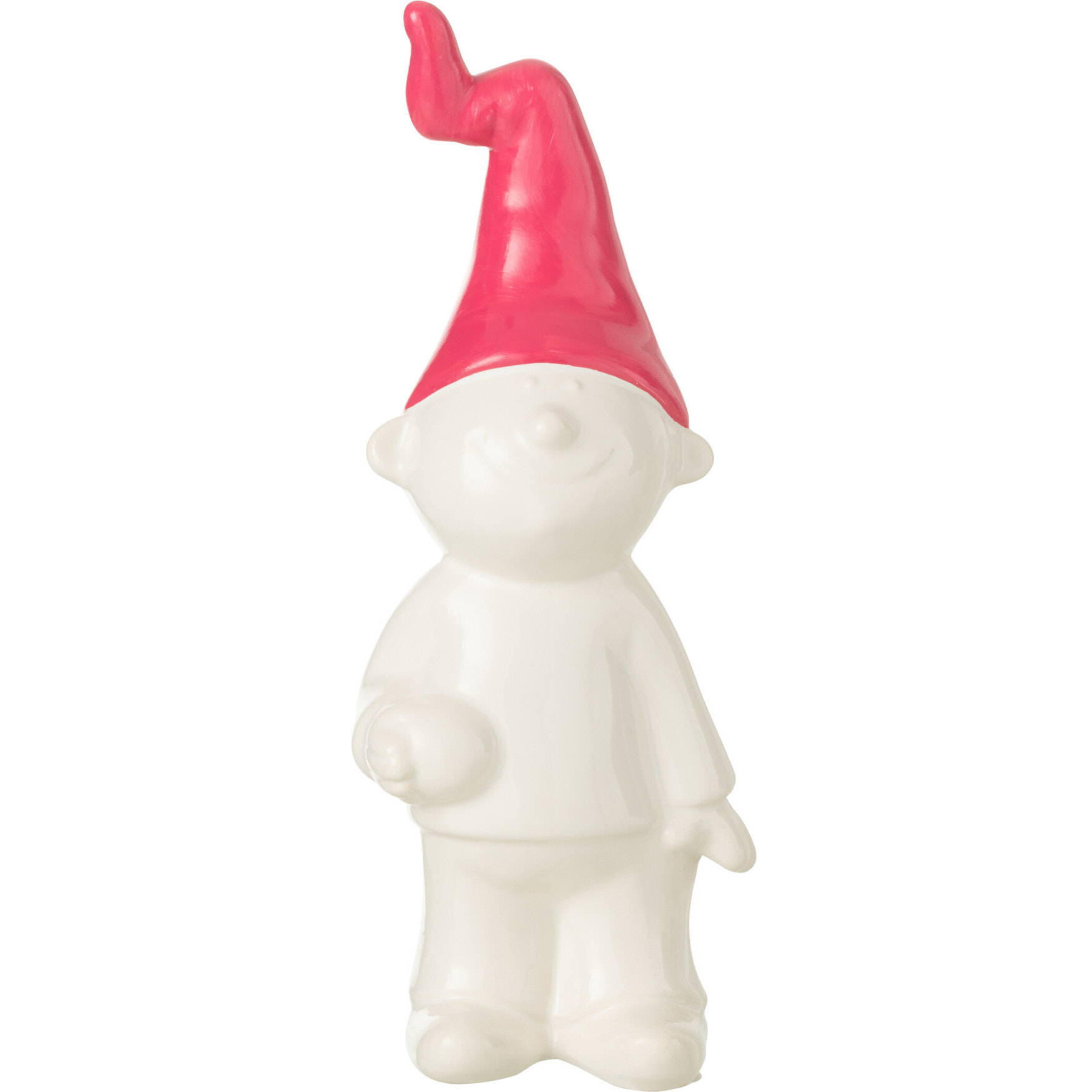 J-Line figurine Lutin Debout - céramique - blanc/rose - small