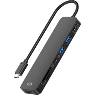Hub ESSENTIELB 7 en 1 USB C noir