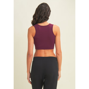 Top sportivo da donna con retro vogatore