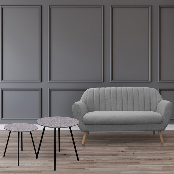 Table Effet Granit Gris X2 Pluton