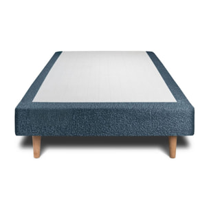 Sommier Tapissier Bouclette Ep20 - pieds bois