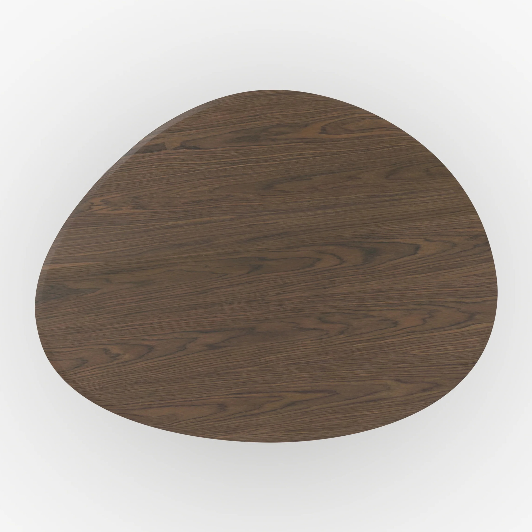 Table organique en placage noyer, 6 personnes - Aya