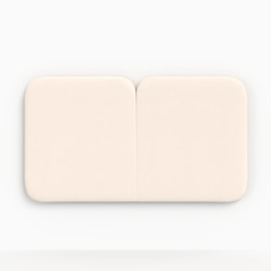 Tête de lit en tissu blanc 160 cm - Etna